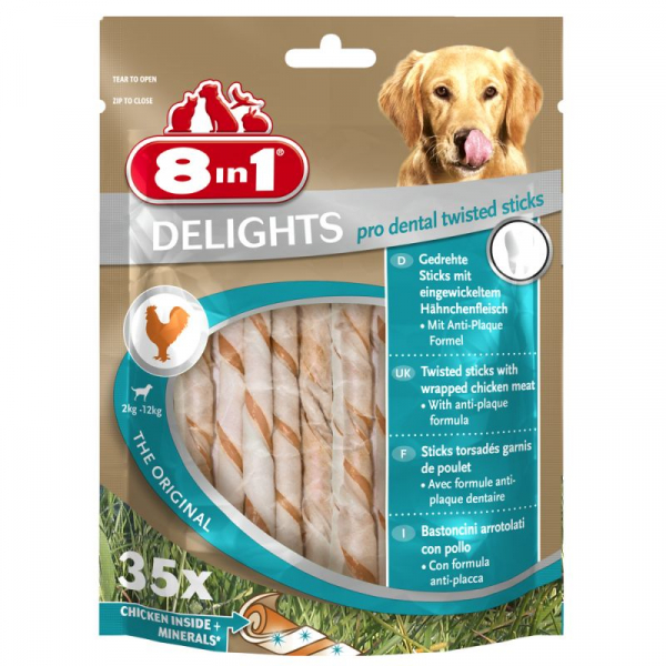 8 in1 Delights Pro Dental Sticks 190g (35 Stk.)